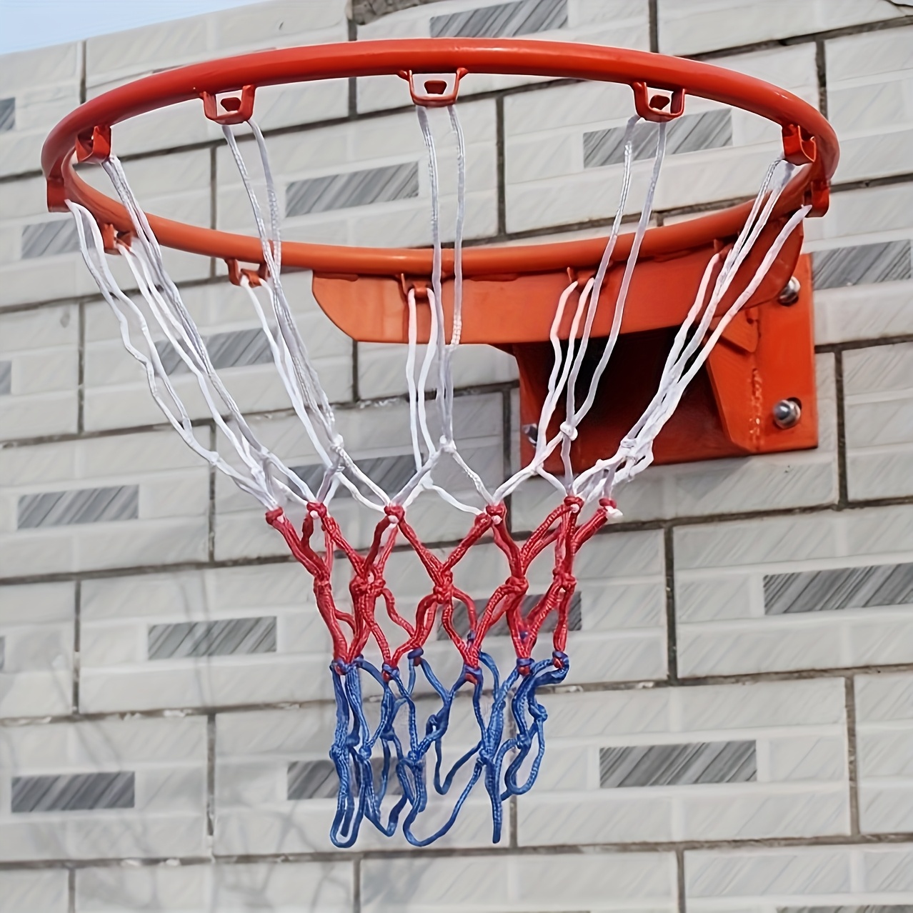 Badminton Score - Heavy-Duty Wall-Mounted Basketball Hoop with Adjustable