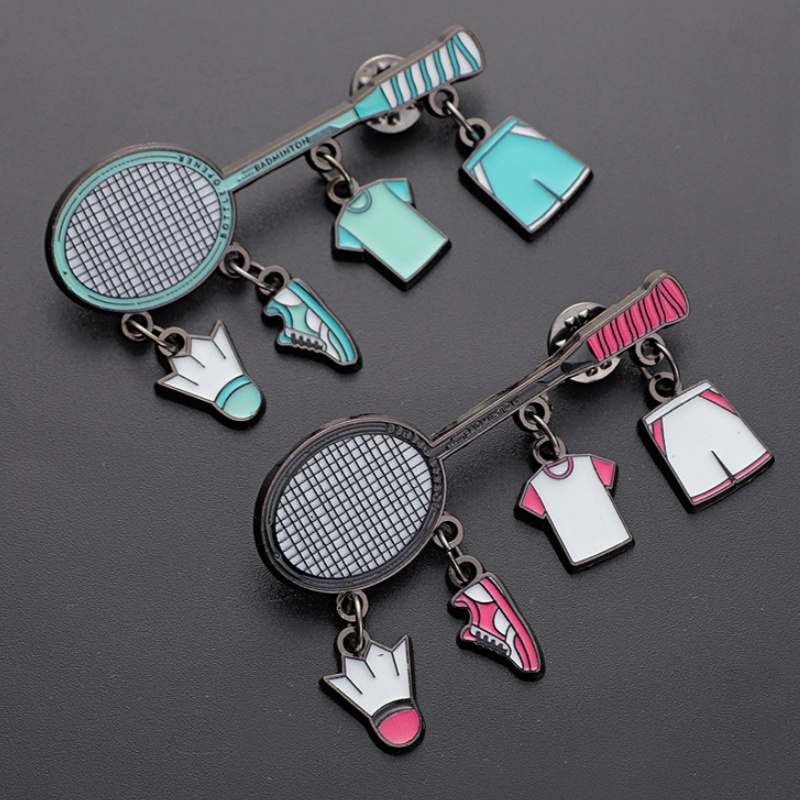Badminton Icon - Fashion Badminton Brooch New Sport Pin