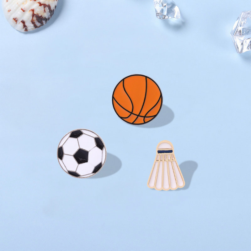 Fashion Sports Enamel Pin Badg - Badminton Icon ulasan dan harga