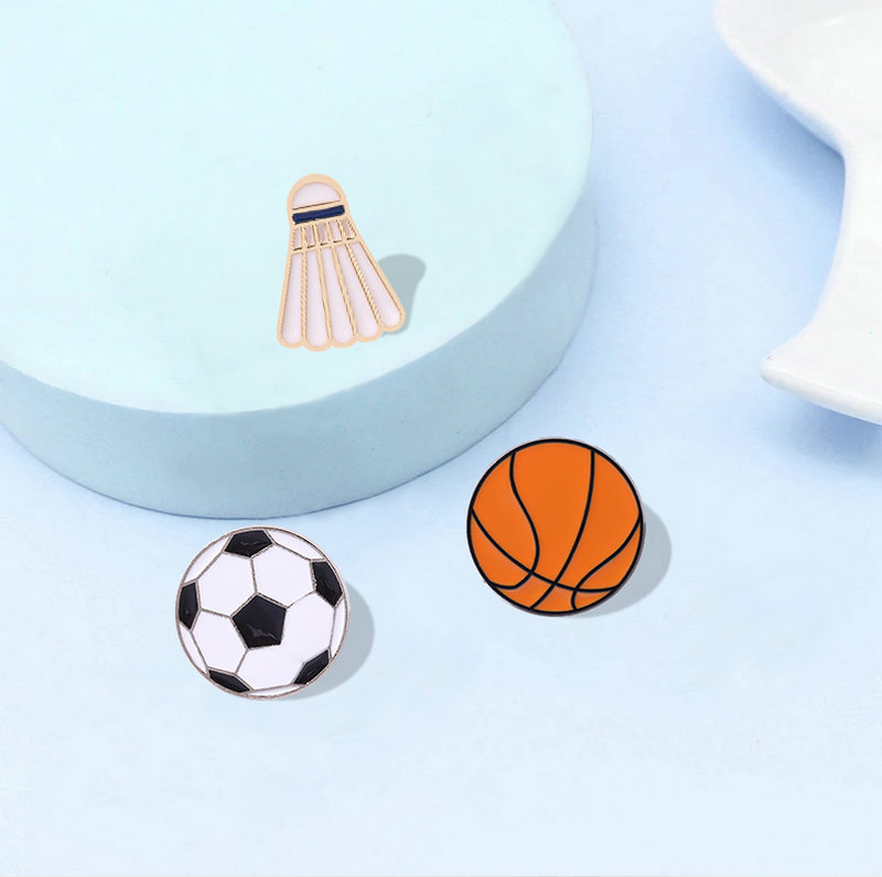 Fashion Sports Enamel Pin Badg - Badminton Icon ulasan dan harga