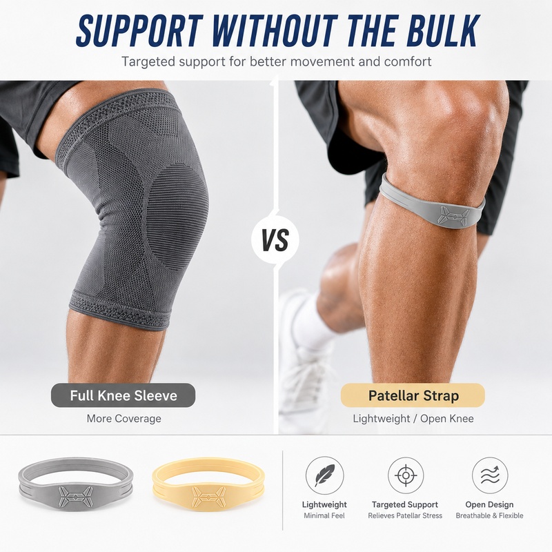 Patellar Knee Strap With Press - Knee Brace Badminton ulasan dan harga