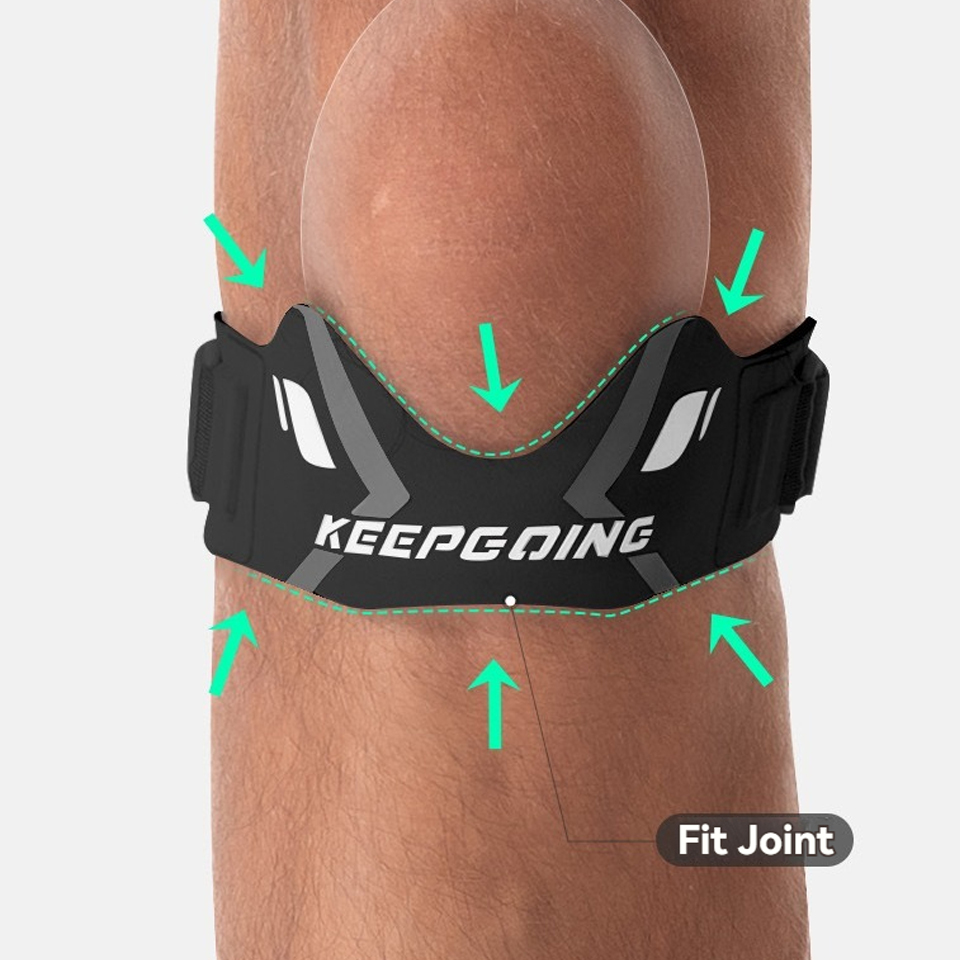 GTUBIKE 1PCS Patella Band Prot - Knee Brace Badminton ulasan dan harga