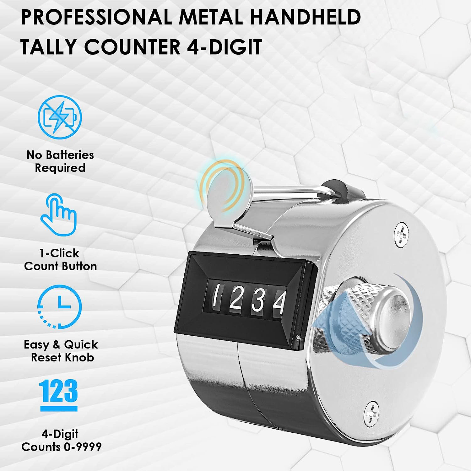 Metal Handheld Tally Counter 4 - Badminton Score ulasan dan harga