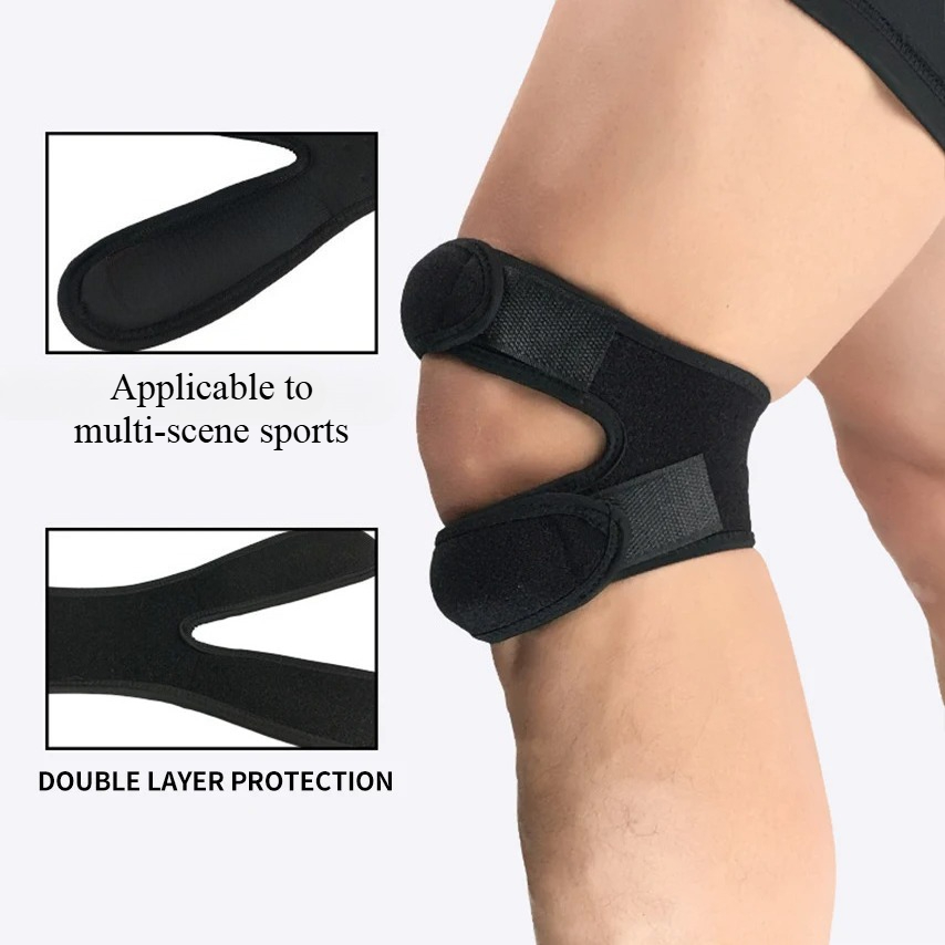 1PC Pressurized Knee Wrap Slee - Knee Brace Badminton ulasan dan harga
