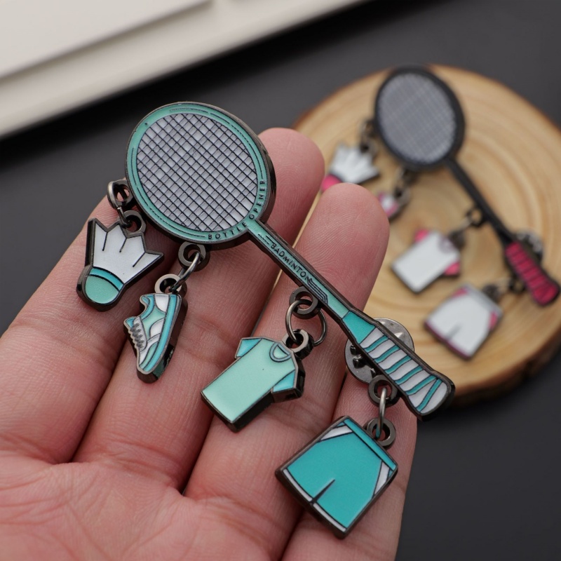 Fashion Badminton Brooch New S - Badminton Icon ulasan dan harga