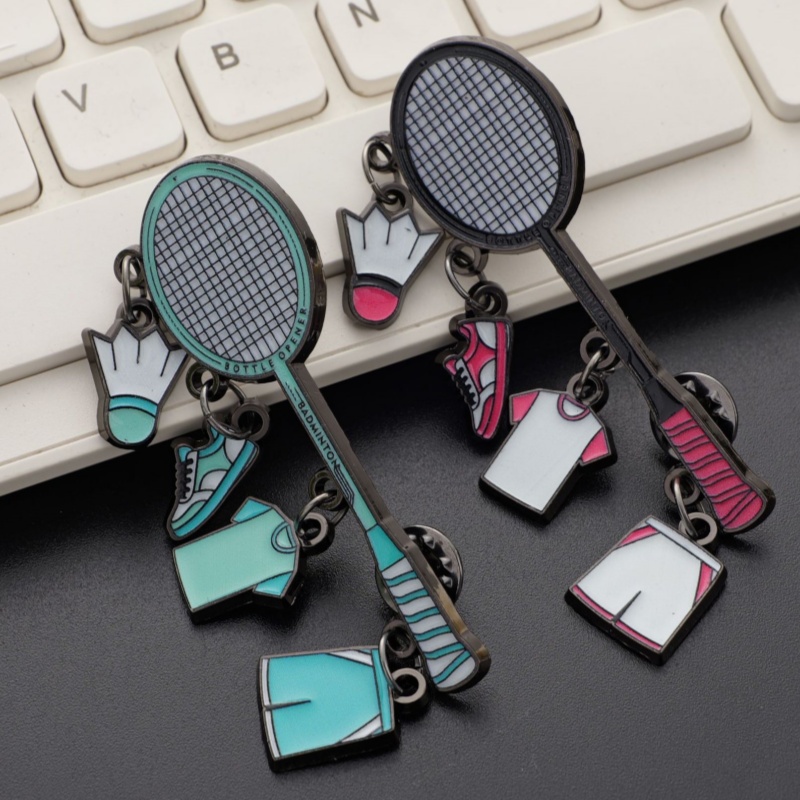 Fashion Badminton Brooch New S - Badminton Icon ulasan dan harga